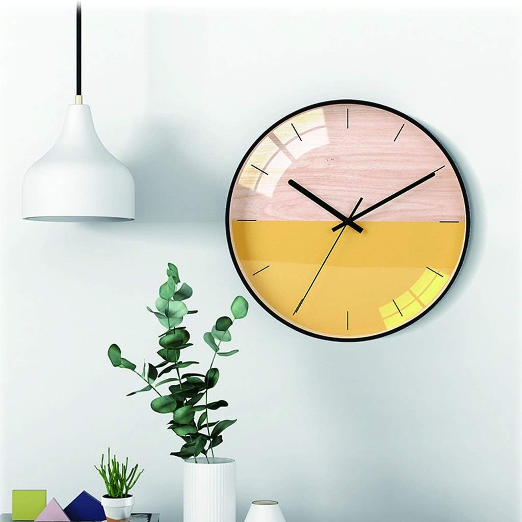 Desk Clock/Creative， Fashion， Simple Style/Bedroom， Living Room， Home Table Clock/Mantel Clock，13.8 Inches，Black， Metal Table Clock