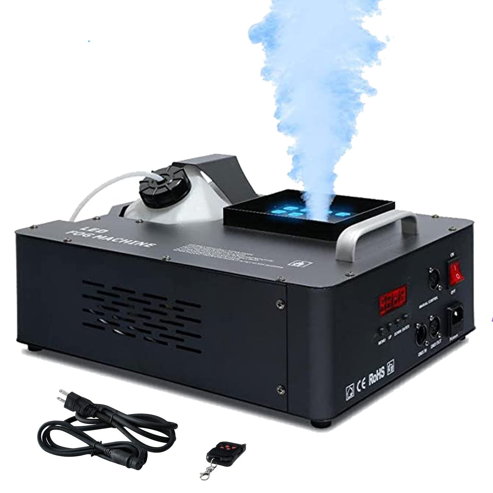 Macchina Del Fumo 500W Con LED RGB - Per Feste, Discoteche, 3000 Cufl/min, Telecomando - Foto 13