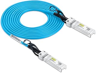[Blue Cable ] 10G SFP+ DAC Cable - 10GBASE-CU Passive Direct Attach Copper Twinax SFP Cable for Cisco SFP-H10GB-CU3M, D-Link, Supermicro, Netgear, Mikrotik, ZTE Devices, 3m