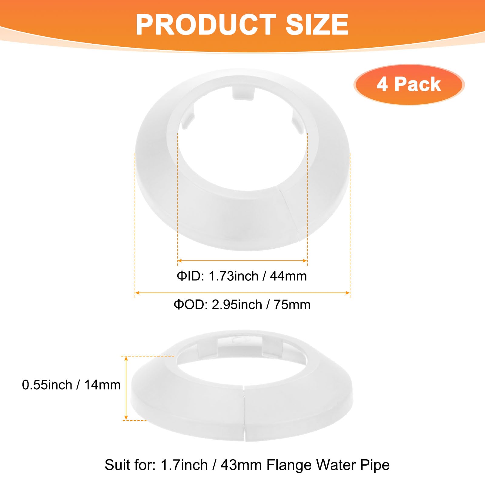 M METERXITY 4-Pack Pipe Cover Decoration - Image 3