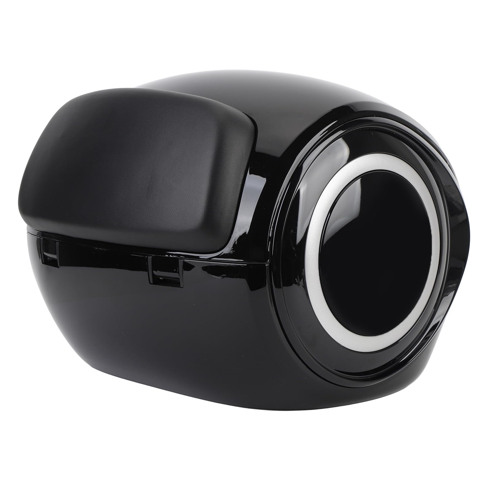 32L Robustes Motorrad-Topcase, Wasserabweisender, Tragbarer Kofferraum für Elektrofahrrad, Roller (Black)
