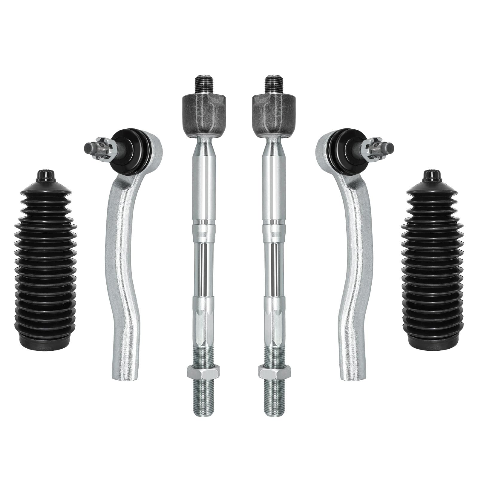 Photo 1 of HAWK BROTHER 6Pcs Front Inner Outer Tie Rod Ends With Boots Kit Compatible with 2011-2020 Toyota Sienna- ES800998 ES800997