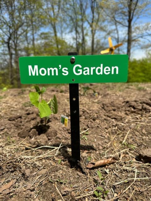 Miniatura 2 de Letrero personalizado para jardín. Placa de jardín personalizada. 8 x 2 pulgadas. Fabricado en Estados Unidos # J0206