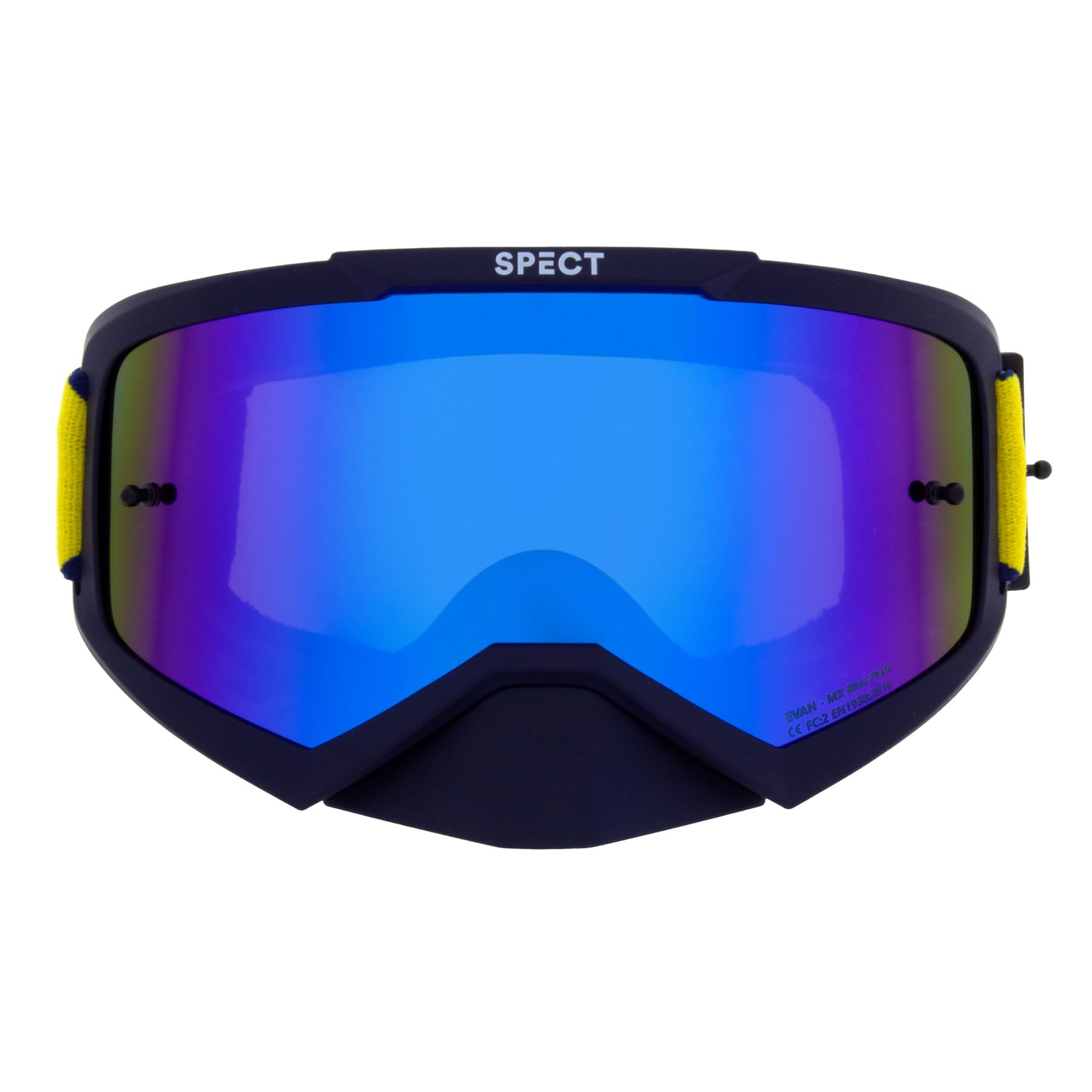 Red Bull Spect Eyewear MX Evan-001 - Occhiali da motocross per moto, colore: blu