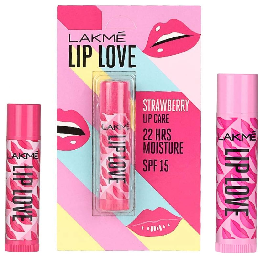 Lakmé Lip Love Chapstick, Strawberry, 4.5g & Lakmé Lip Love Chapstick, Insta Pink, 4.5g-image-10