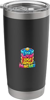 Pansexual Pride Flag Pancakes Omnisexual LGBTQ Pancake Lover Stainless Steel Insulated Tumbler