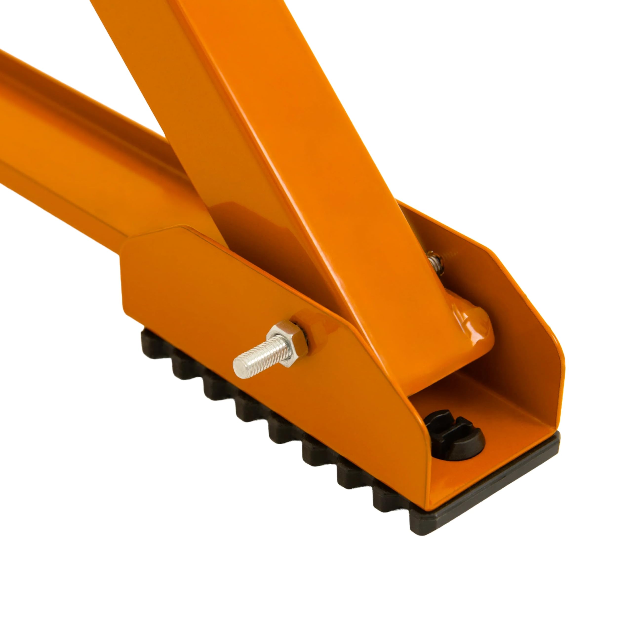 2 Supports Tréteaux de Maçon Chantier en Acier Portable Table Établi de Travail Hauteur Réglable 105,5 à 185,5 cm Pieds Antidérapants Capacité de Poids 200 kg [Crochets & Plateau Porte-Outils INCLUS]