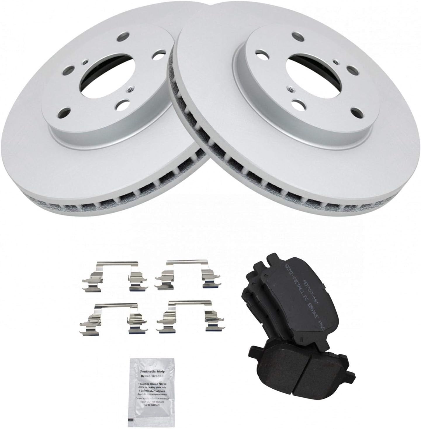 TRQ Front Brake Pad & Rotor Kit for Lexus ES300, Camry, Avalon, Solara