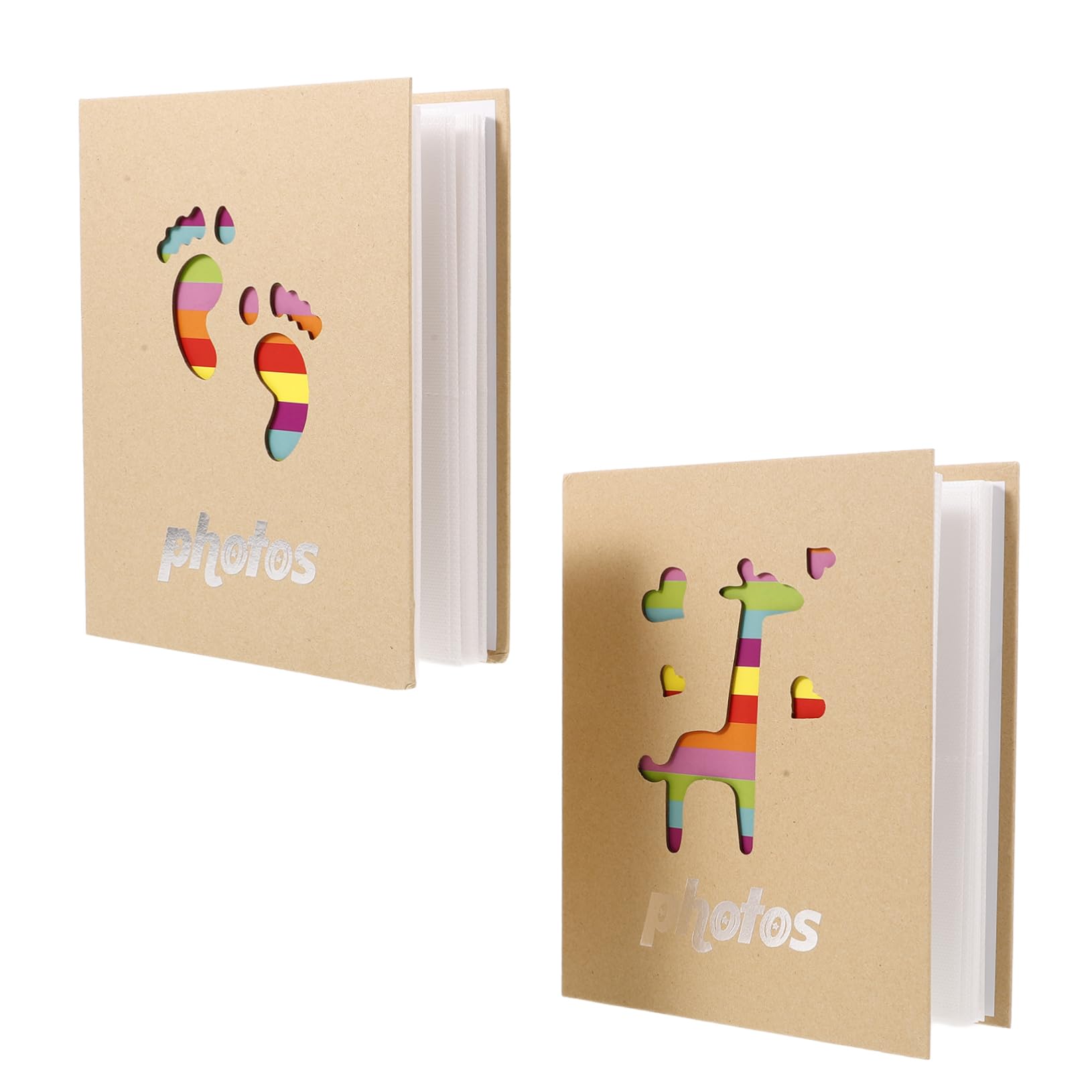 Amosfun 6 Pz Album per bambini album di stoffa neonato fotolibro per bambini diario del album fotografico Album per Fotolibri per bambine fotolibri per neonati Carta