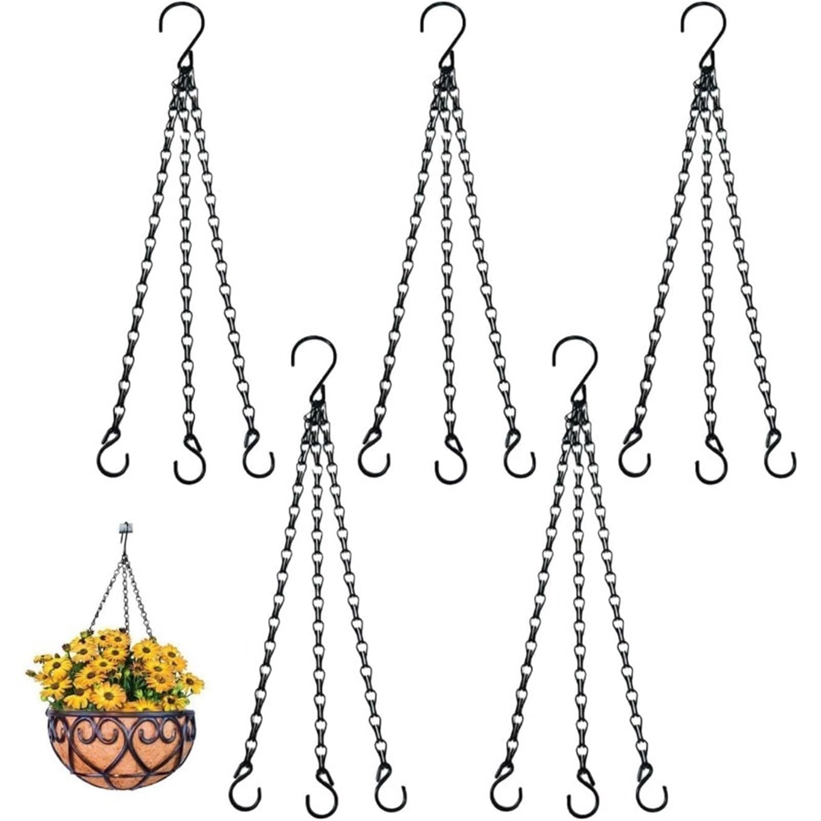 SQQCREATO Hanging Basket Chains 5 Pcs Hanging Basket Chains,3 Heavy Flower,For Plants Chain For Hangings Baskets,for Bird Feeders Planters