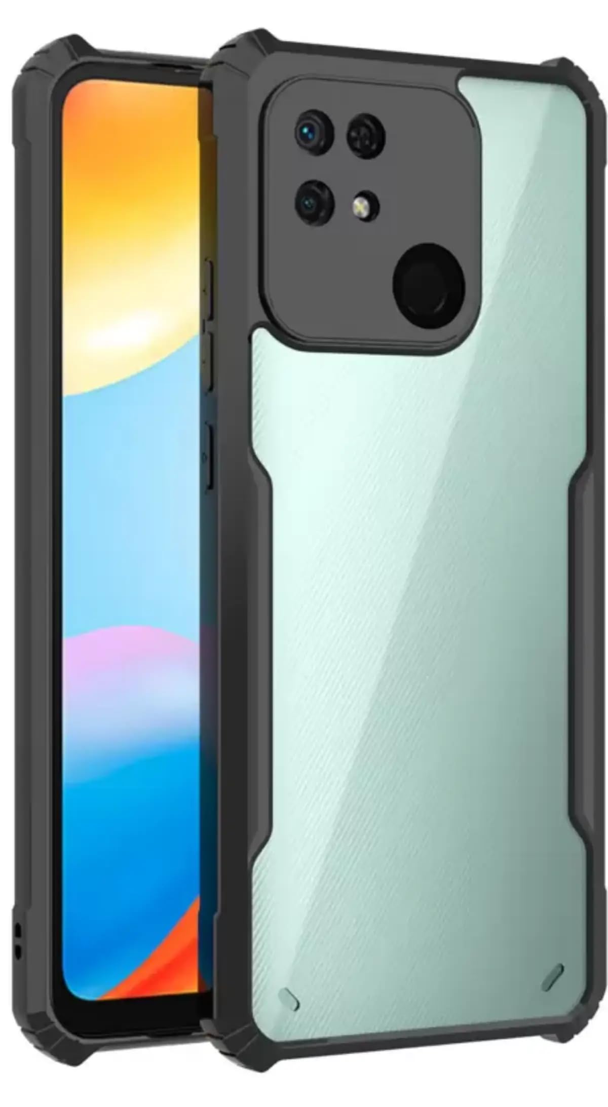 SHINESTAR Redmi 10 / Redmi 10 Power Back Cover Case | Ultra Thin 360 Degree Protection Crystal Clear Tranparent Bumper Back Cover Case for Redmi 10 / Redmi 10 Power - Black (B0CRZZL8ZZ) Amazon Price History, Amazon Price Tracker