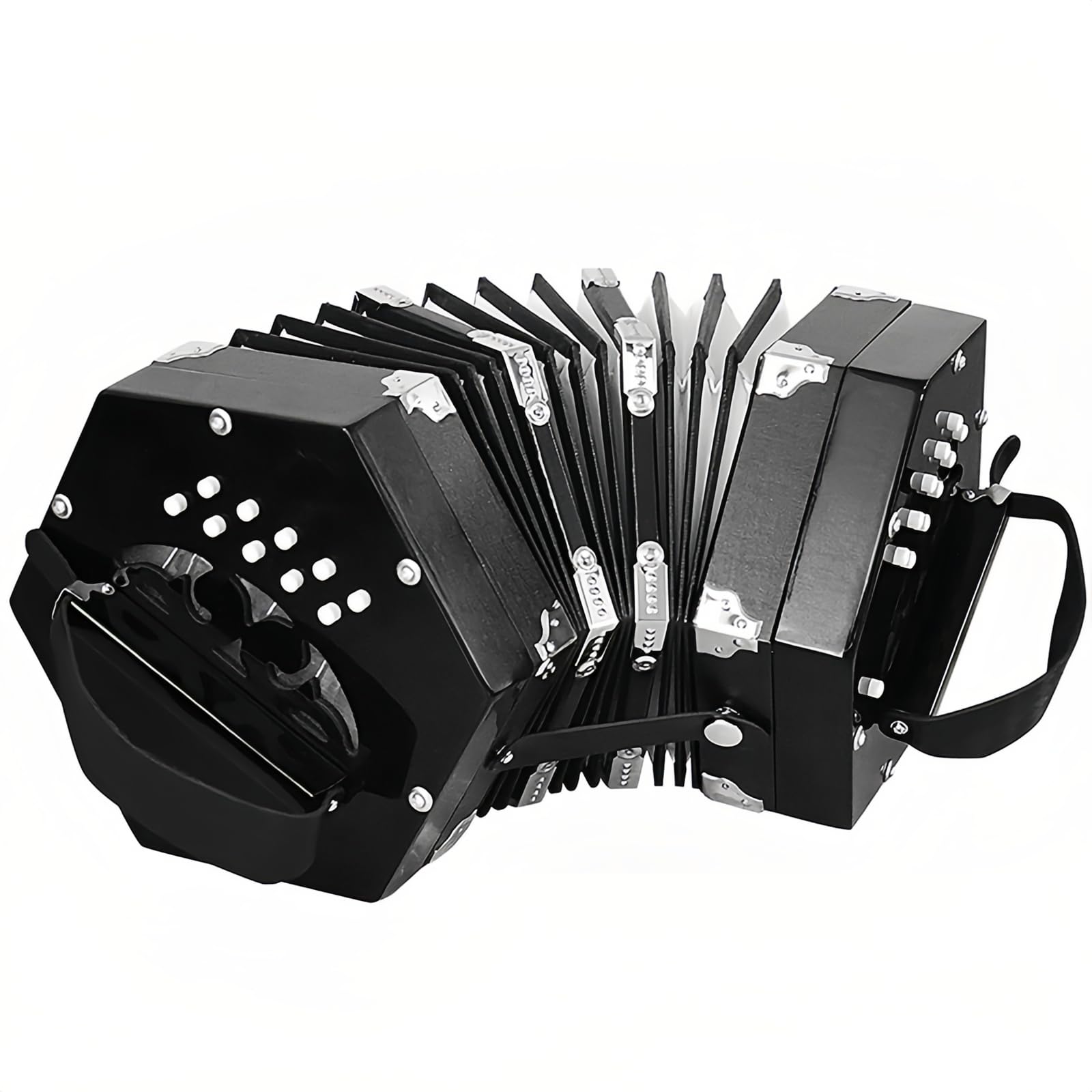 Concertina Anglo, Concertina Vintage a 20 Bottoni, Principianti, Appassionati di Musica, Pratica Professionale, Viaggi, Musica Folk D