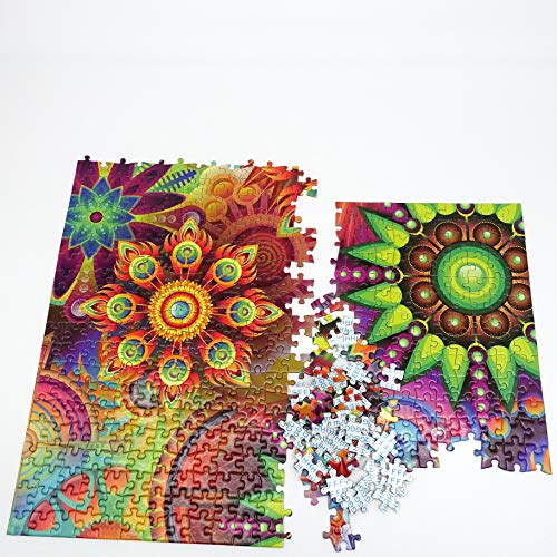 Aberdomic Puzzle 1000 Teile, Mandala Blumen Artsy Jigsaw Puzzles, Puzzle für Erwachsene Teenager Kinder ab 14 Jahr – Bild 4