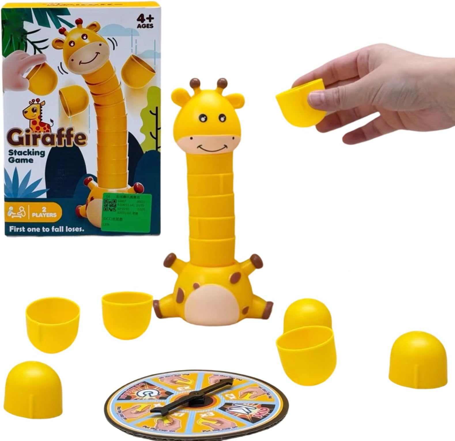 Stacking Cups Toy,Giraffe Fun Interactive Board Game | Balance Challenge Stacking Cups - for Classroom Kindergarten School Preschool Elementary Party Activities Morning Leisure Home