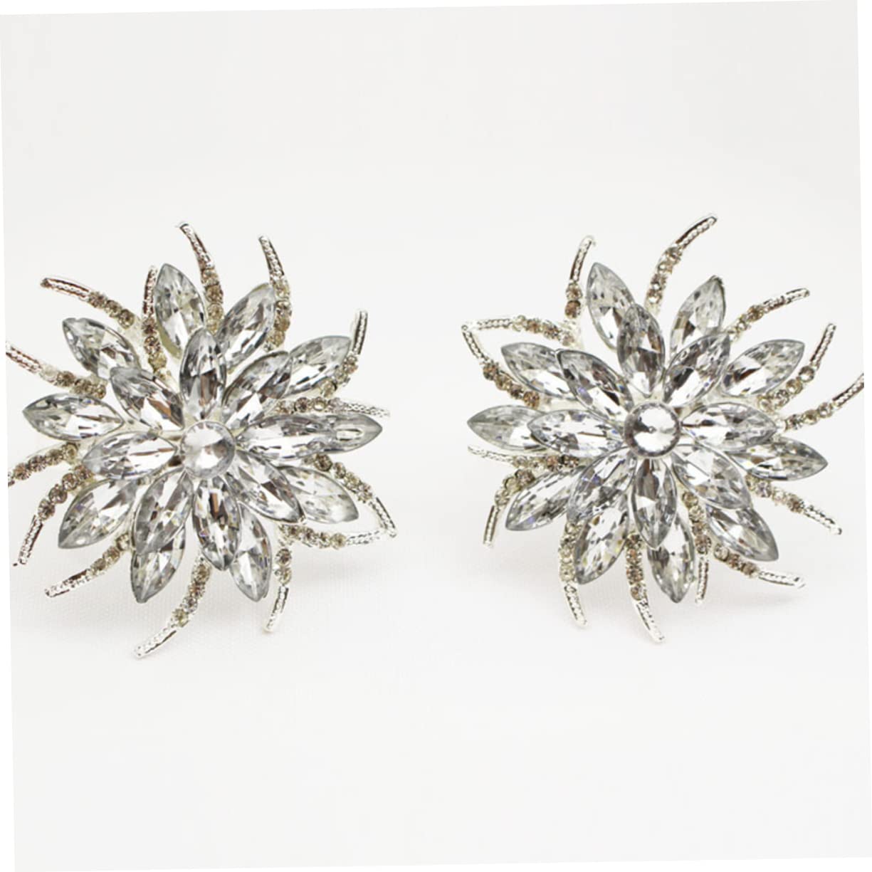 Alipis 2juegos Anillo De Servilleta De Forma De Cristales Decoración Elegante Para Bodas y De Navidad