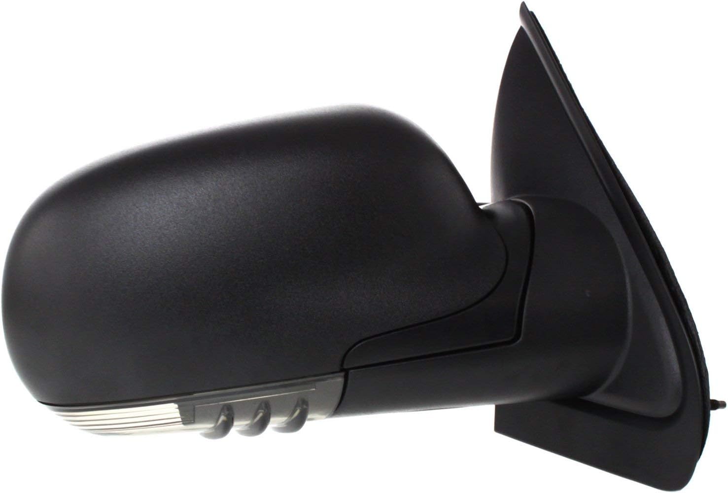 Kool Vue Passenger Side Power Heated Mirror for Chevrolet Trailblazer GMC Envoy 2002-2009 Power Fold With Signal Light; Without Memory Textured