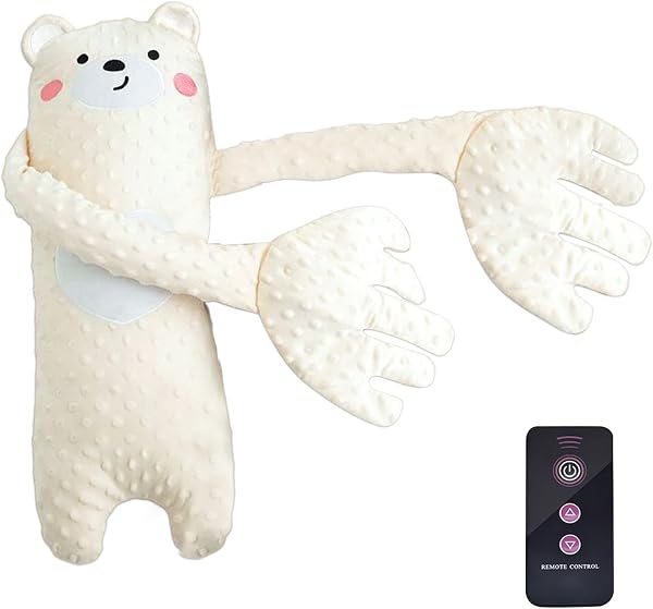 Electric Slapping Palm Plush Pillow with Patting Sleeping Function, Stuffed Animal Shape Featuring 3 Adjustable Modes, Pearl Cotton Vibrating Mattress Pad Pillow for Relaxation - 1