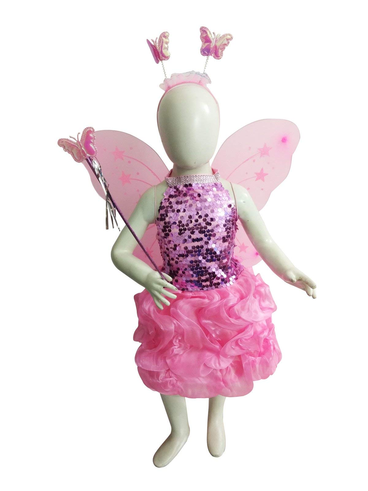 BookMyCostume Pink Butterfly Insect Kids Fancy Dress Costume for Girls 5-6 years (B08KT8CCF9) Amazon Price History, Amazon Price Tracker