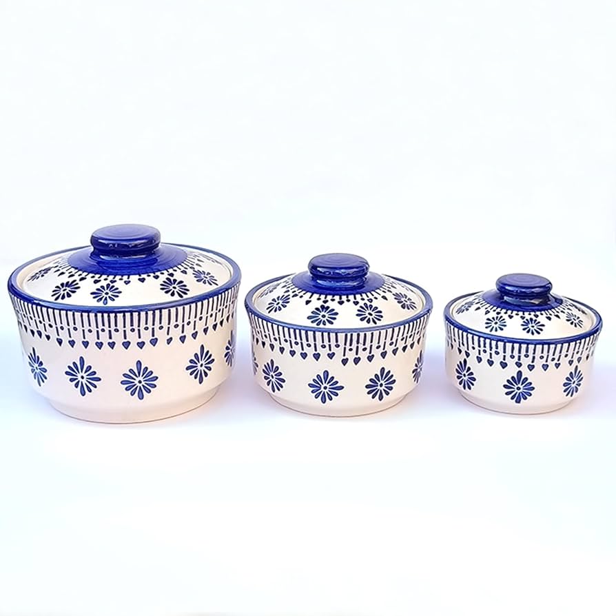 Buy ARDVAN INDIA Studio Pottery Hand Painted Ceramic Serving