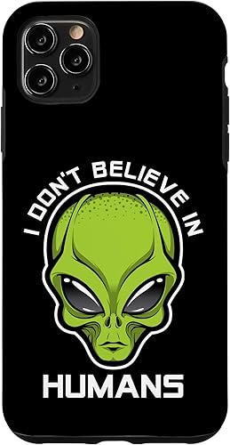 Miniatura 25 de iPhone 13 Pro Max Funny Alien Lover UFO Enthusiast I Don't Believe In Humans Case