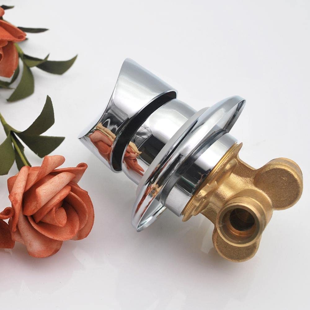 Miscelatore Cabina Doccia Valvola doccia in ottone Uscita deviatore Miscelatore doccia cromato Raccordo G1/2" Valvola miscelatrice acqua calda e fredda Rubinetto doccia per doccia