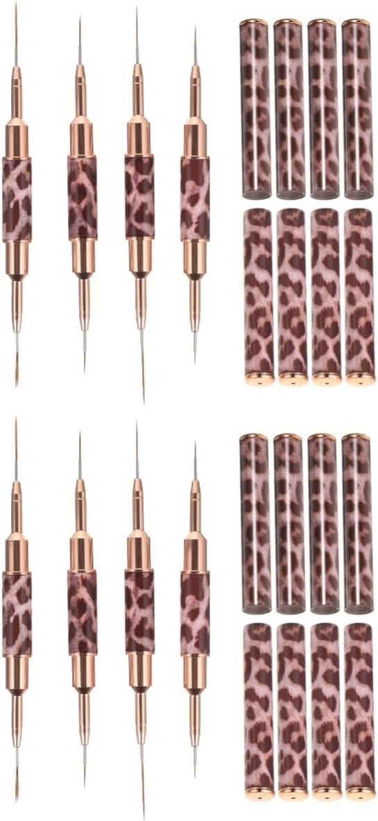 Beavorty 8 Stuks Nail Art Brush Set Nail Art Brushes Manicure Tekenpen Nail Art Schildergereedschap Nail Art Kit