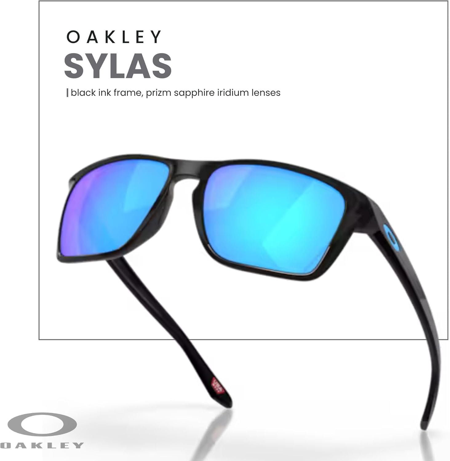 Oakley Sylas OO9448 Rectangle Sunglasses for Men+ Bundle Accessory Leash Kit, Microfiber Pouch - Image 5