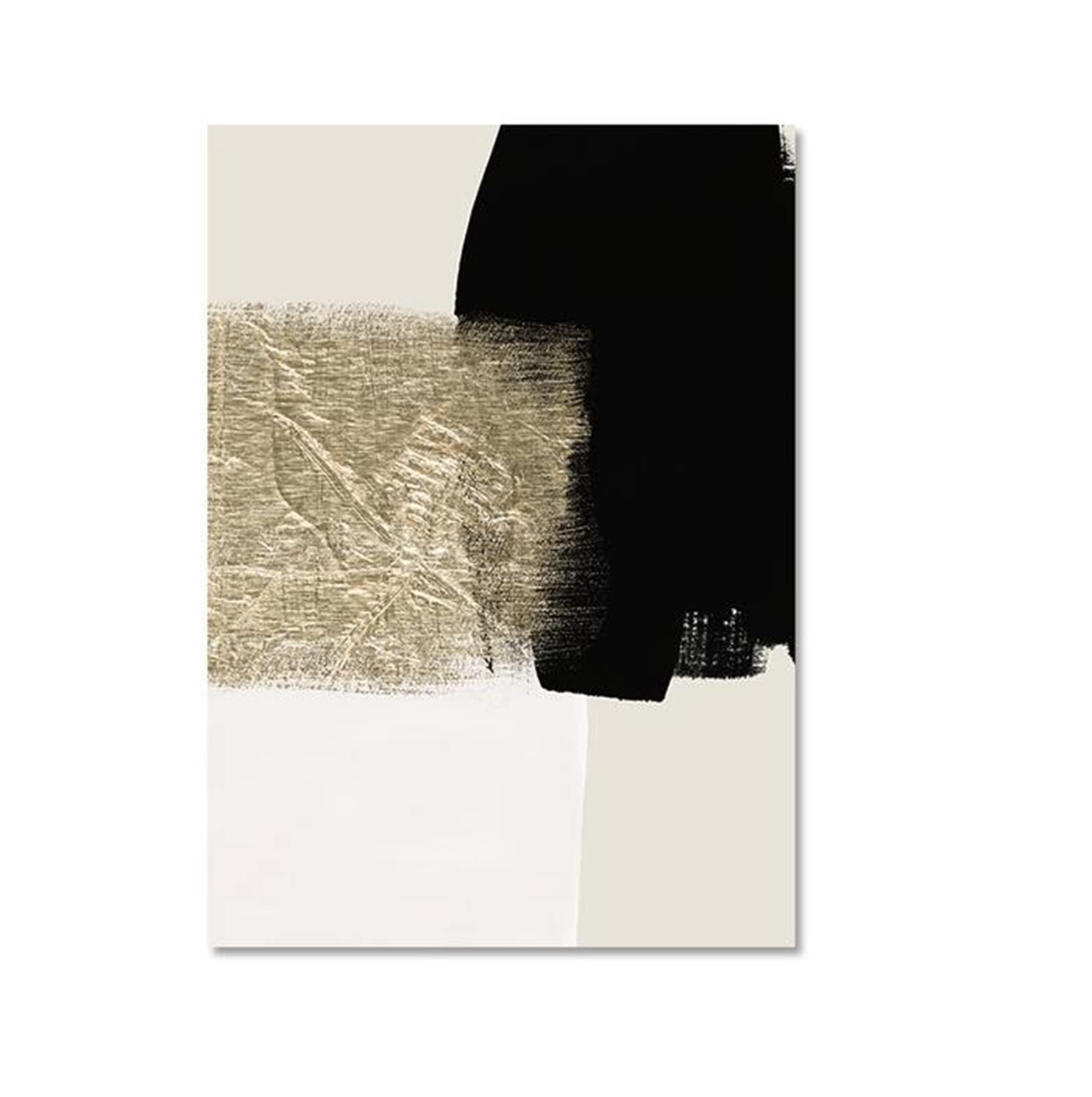 HEHGVCF Set di 3 poster su tela Moderni Minimalisti Beige Nero e Oro Immagini da Parete Geometriche Arte Astratta Stampa su Tela Decorazione da Parete Senza Cornice (50 x 70 cm, Geometrica)