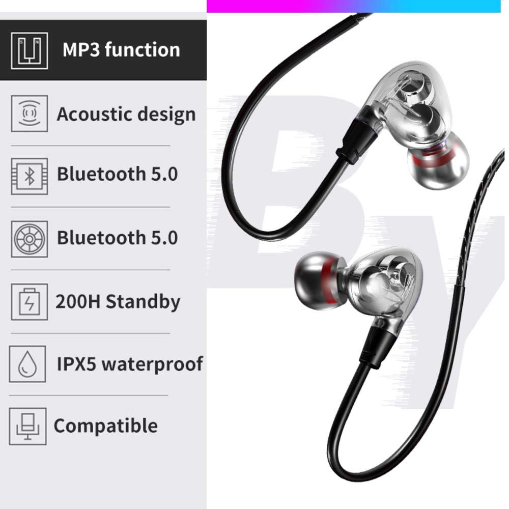 Najnowszy bezprzewodowy zestaw słuchawkowy Bluetooth V5.0 3D stereofoniczny zestaw słuchawkowy z pałąkiem na kark sportowe słuchawki douszne basowe słuchawki douszne z mikrofonem na wszystkie telefony