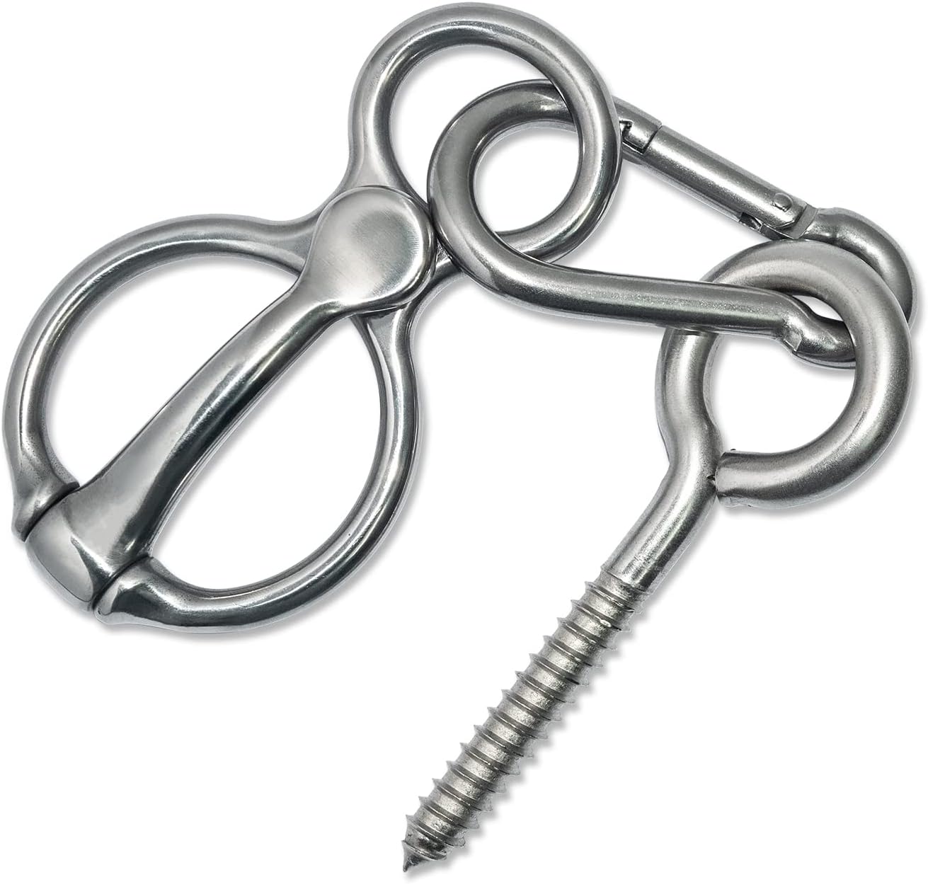 Dayimado Horse Tie Ring, Stainless Steel Tie Ring for Horses, Durable