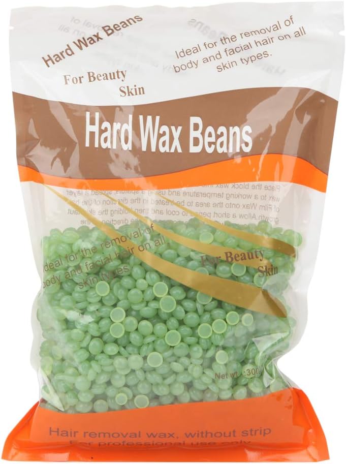 Hard Wax Beans for Face, Underarms, Brazilian, Bikini Hair Remover 10.6 Ounce (Aloe Vera)