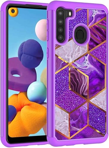Funda para Galaxy A21 (no compatible con A21S), funda de teléfono Samsung A21 para niñas y mujeres, absorción de golpes, funda protectora resistente