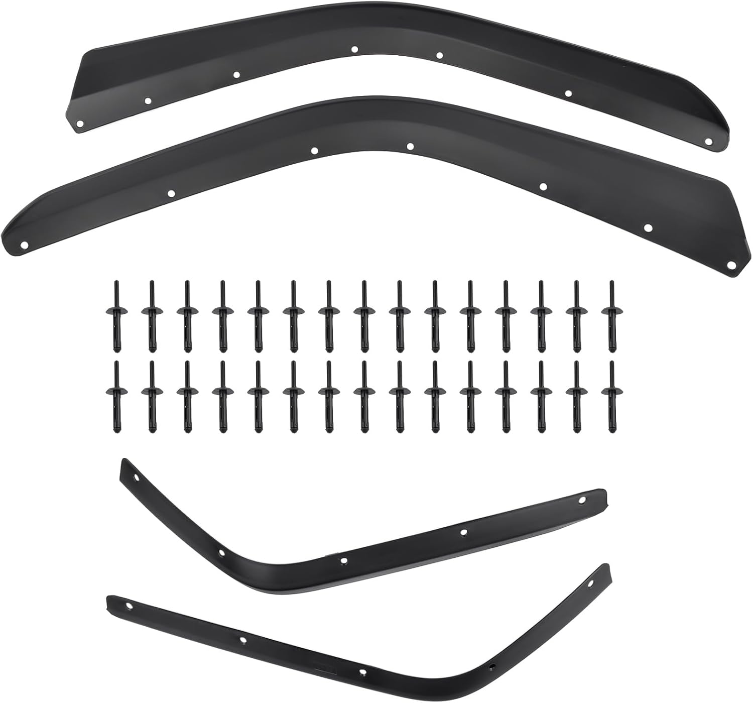 4Pcs Front & Rear Fender Flares Extensions Replacement for 2019-2024 Jeep Gladiator JT 2/4 Doors Wheel Fender Liner JT Low Clearance Fender Flares