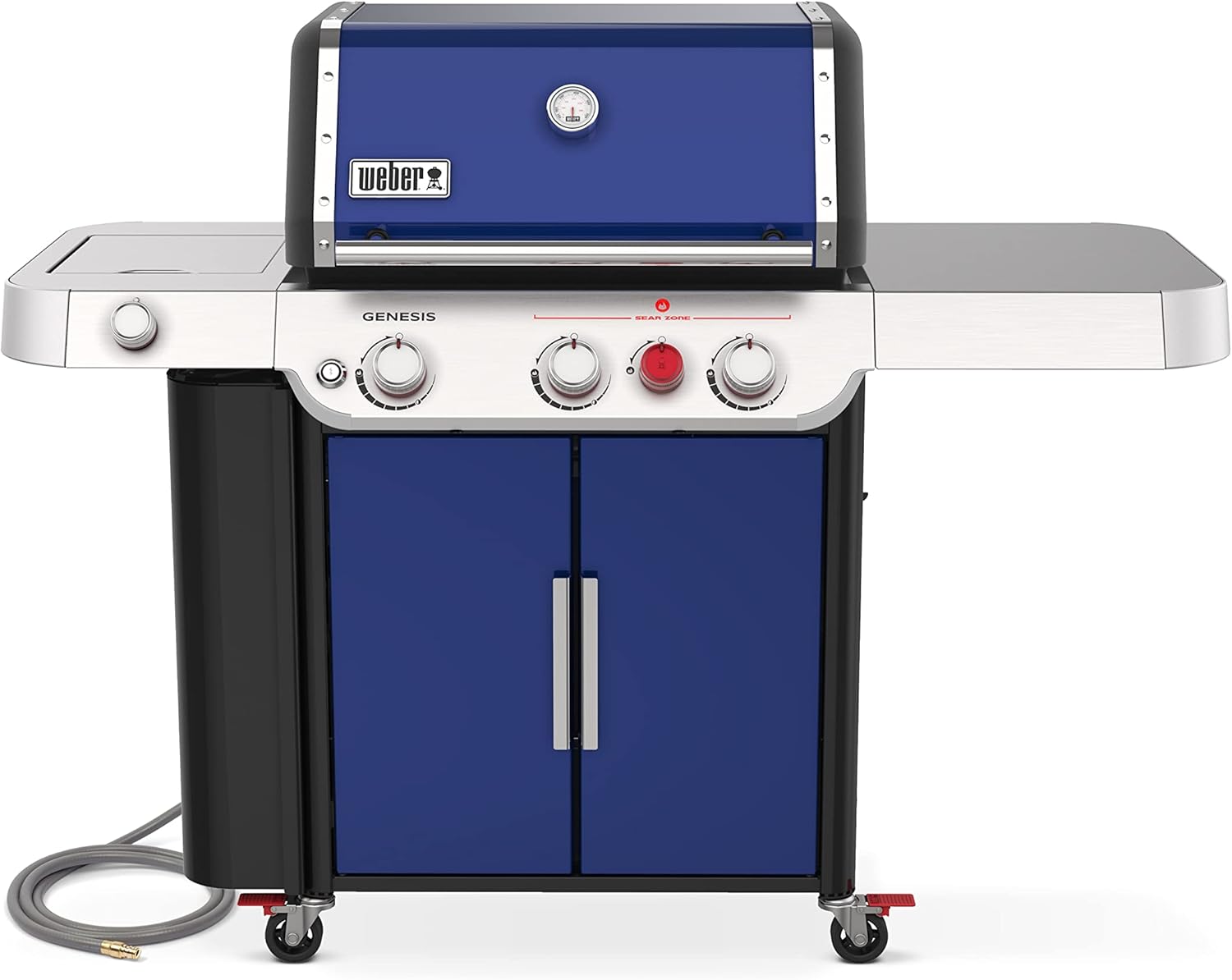 Weber Genesis E-335 Gas Grill, Natural Gas, Deep Ocean Blue