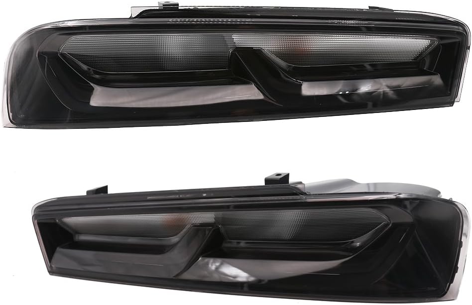 Darkened/Smoked Tail Light Package fits 2016-2018 Chevrolet Camaro LT/LS/RS/SS/ZL1 US Version Made By Atoplite