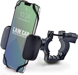 Bike & Motorcycle Phone Mount - for iPhone 12 Pro (11, SE, Xr, Plus/Max), Galaxy s21 or Any Cell Phone - Universal Handleb...