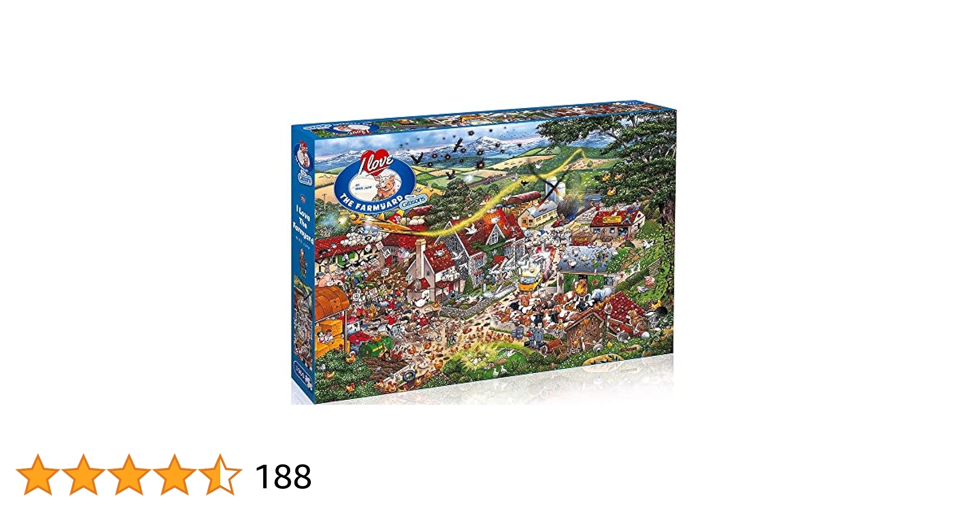 Amazon.com: I Love The Farmyard 1000 Piece Jigsaw Puzzle