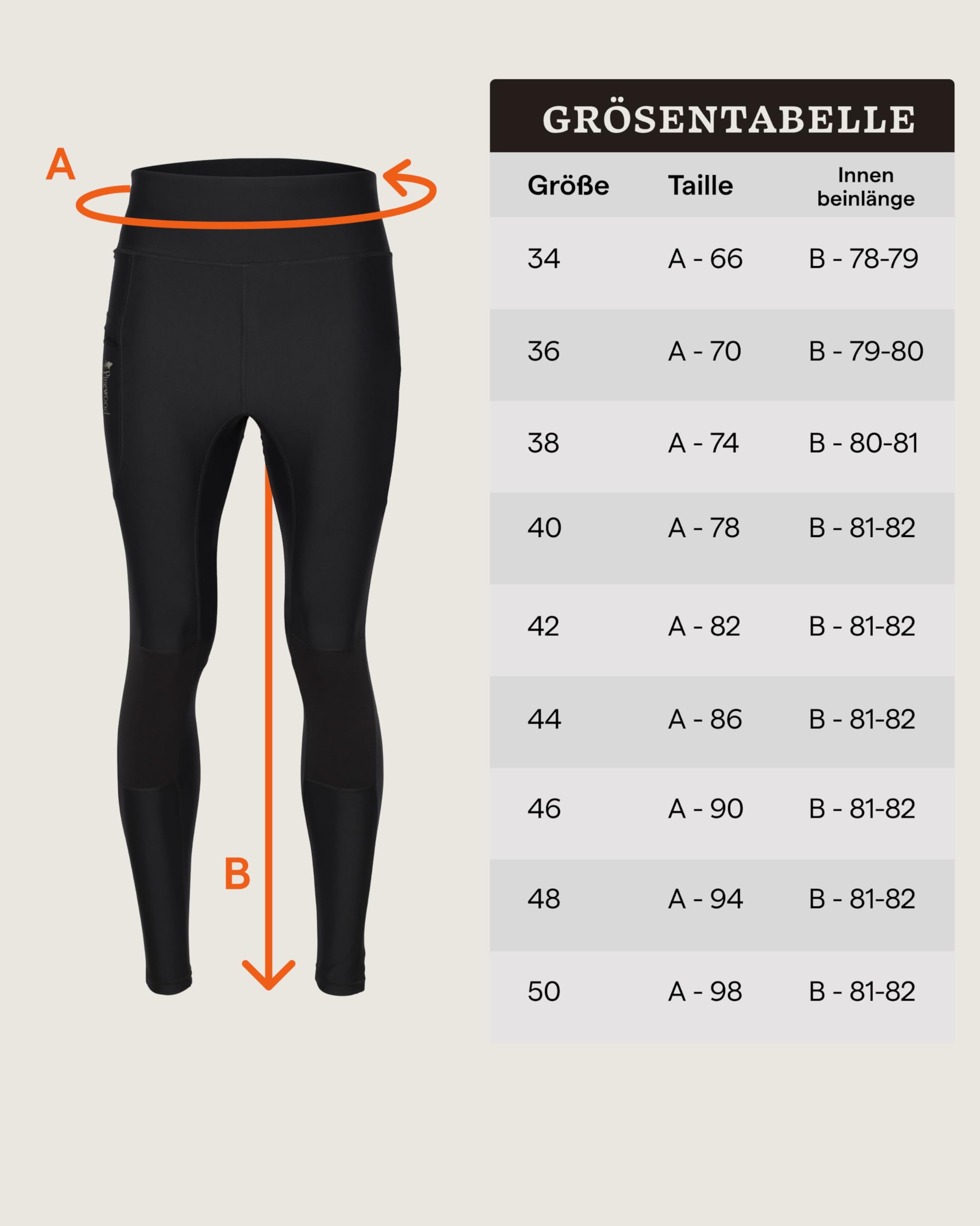 Pinewood Damen Active Tights mit praktischer Tachen am Bein und viel Bewgungsfreiheit durch 4 Wege-Stretch, funktionale und stilvolle Gym & Sportleggings