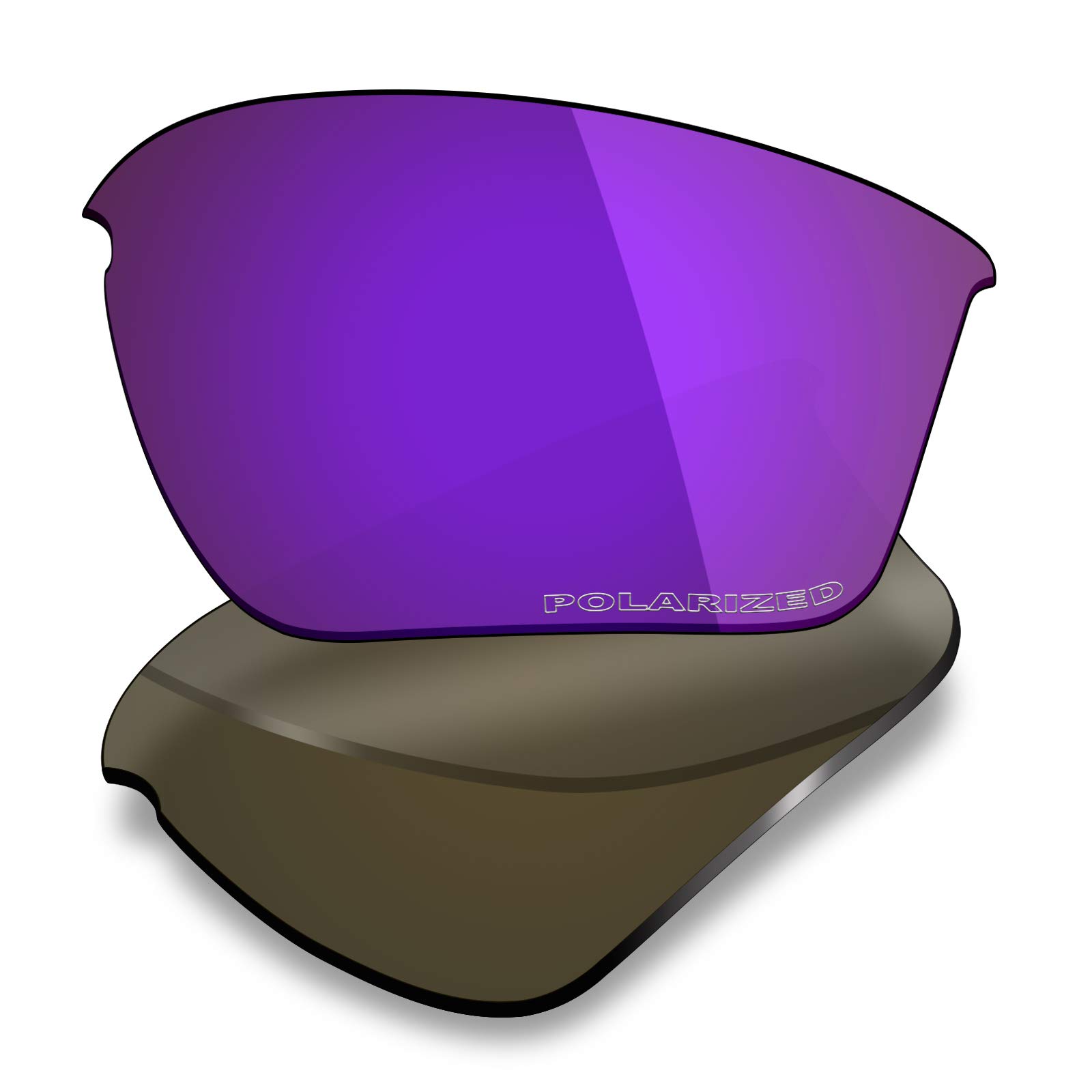 Mryok+ Polarized Replacement Lenses for Oakley Half Jacket 2.0 XL OO9154-62mm - Plasma Purple