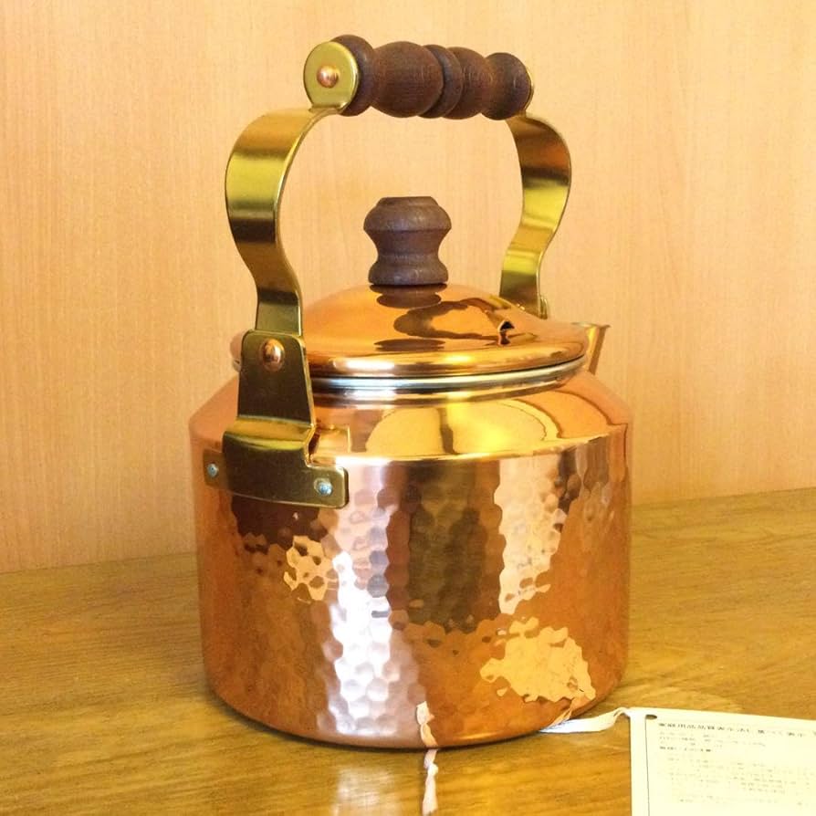 兼芝　銅製ケトル　やかん　キングカパー 銅鍋 Amazon | デッドストック 兼芝 銅製ケトル やかん 2リットル