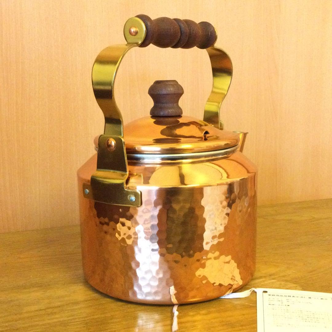 兼芝　銅製ケトル　やかん　キングカパー 銅鍋 Amazon | デッドストック 兼芝 銅製ケトル やかん 2リットル