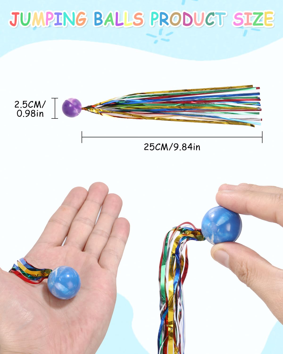 Bouncy Balls, 24 stuks flummis springballen, verschillende kleurrijke 32 mm hoge bouncing ballen, feestzakvullers voor kinderen