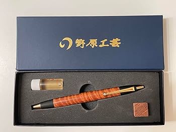Amazon | 限定野原工芸 本花梨虎杢 ボールペンBP玉グリップ | 油性