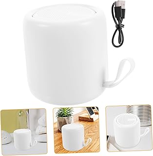 MUSISALY Subwoofer Alto-Falante Externo Mini Alto-Falante Abs Branco Alto-Falante De Viagem Alto-Falante Estéreo Para Caminhadas Alto-Falante Para Festa Alto-Falante De Som Estéreo