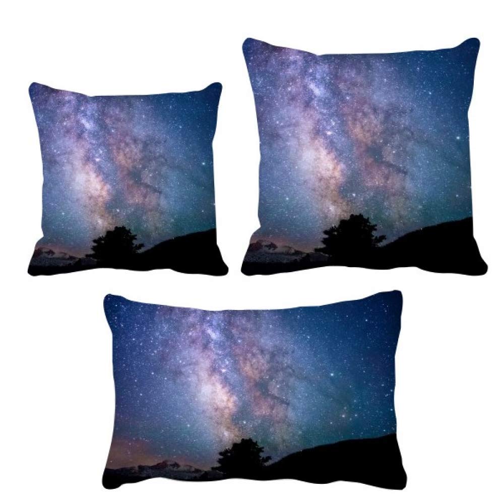 Housse de coussin nébuleuse étoiles foncées anti pli pour canapé