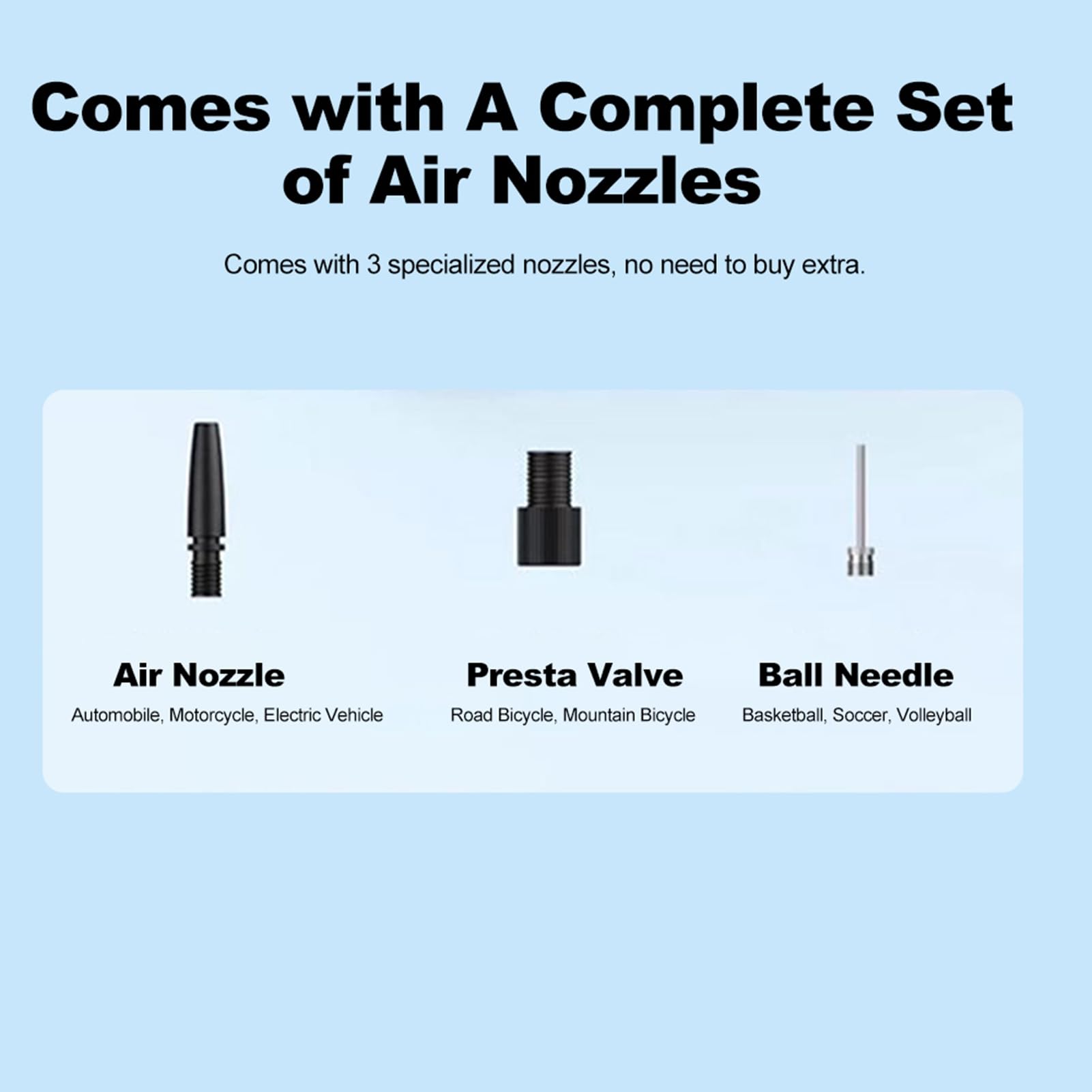 Gonfleur de Pneu compresseur d'air Portable 6000mAh 150PSI Pompe à Air pour pneus de Voiture Pompe à Pneu avec lumière LED pour Voiture Moto Balle (6000mAh)