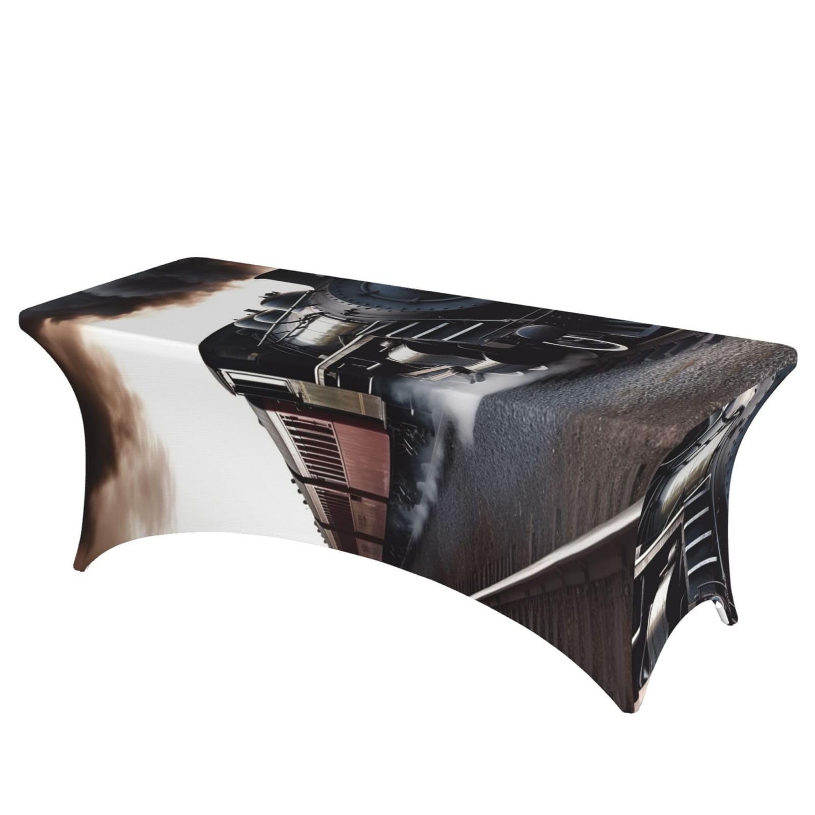 Nappe de table rectangulaire en élasthanne pour buffet de fête