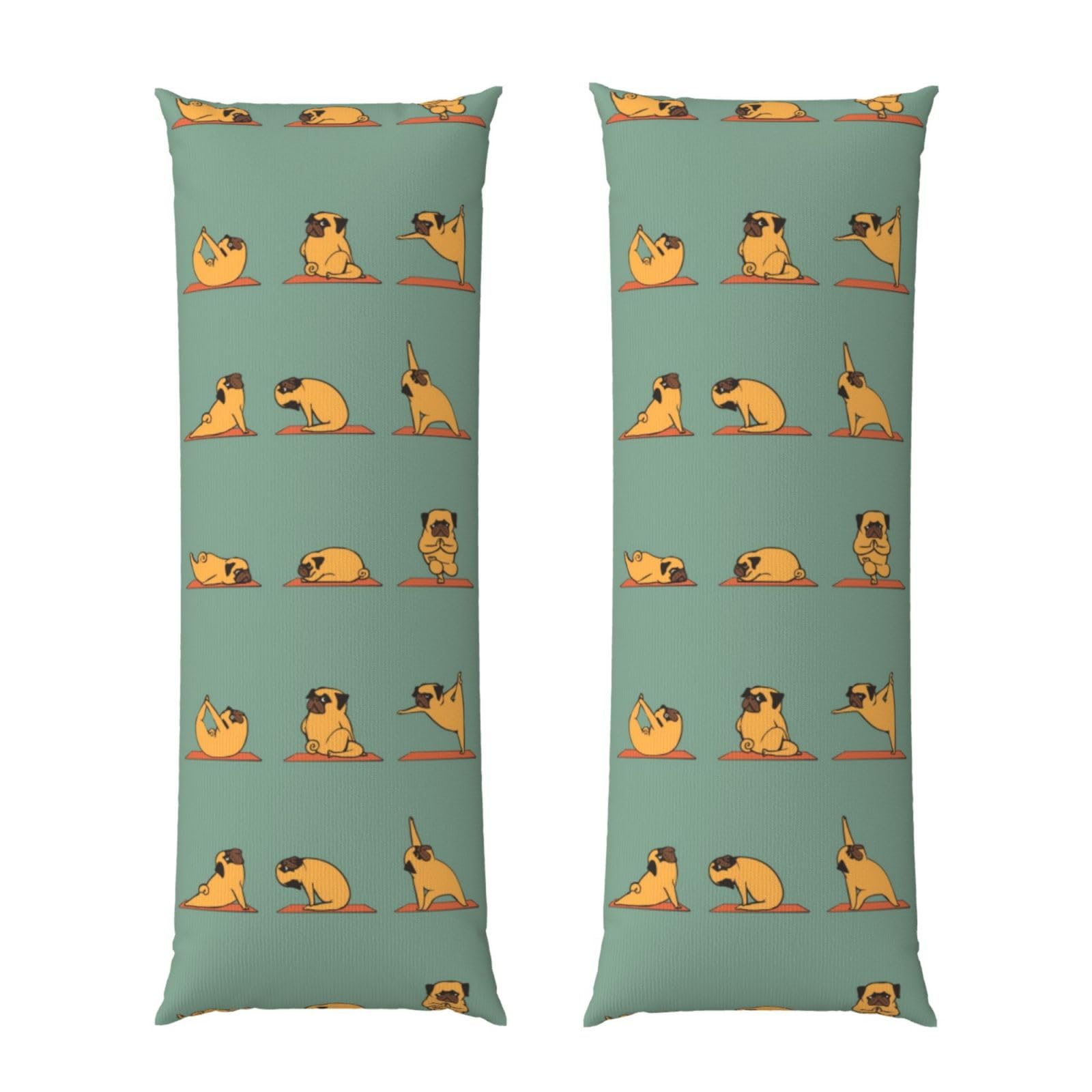 Taie d'oreiller longue carlin yoga 50x150 cm pour traversin