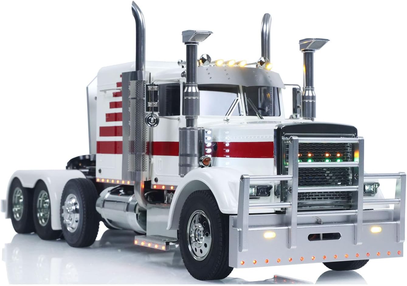 8X4 1/14 RC Tractor Truck 56344 Grand Hauler Remote Control Lorry Car Mid Lift Axle Chassis Suspension ST8 Radio Hobby Grade Model for Adult Hobby