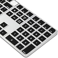 Vista 8 de ProElife Funda de teclado de silicona ultra fina para teclado mágico 2023-2021 con Touch ID y teclado numérico, modelo -A2520 U.S Enter Protector